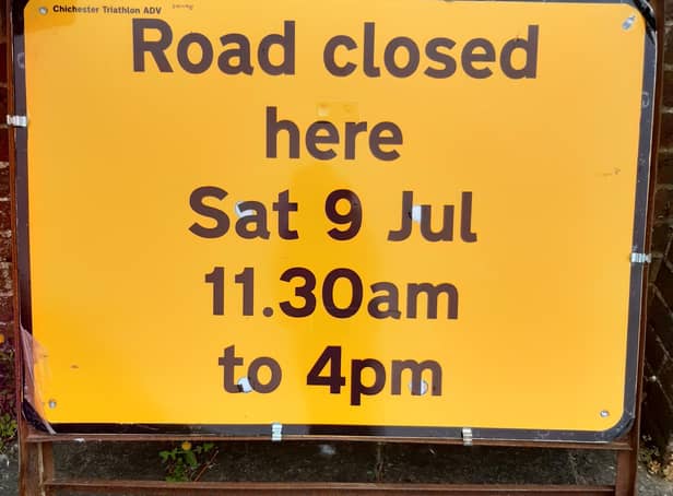 Roads are set to close in Chichester for the upcoming Chichester Triathlon Series.