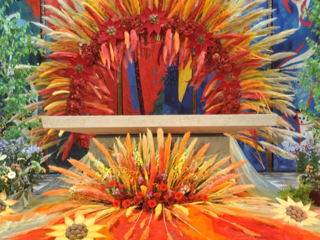 From the bold and colourful installations guiding visitors up the 950-year-old nave, to the wilder and more poignant displays in the side chapels, this year's Festival of Flowers in Chichester Cathedral is an extraordinary feat of community and creativity.