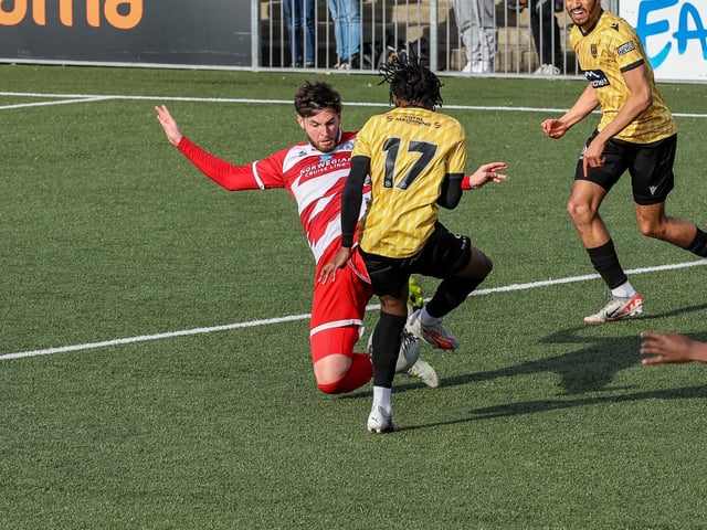 Action from Eastbourne Borough's 5-1 home loss to Maidstone in the National League South
