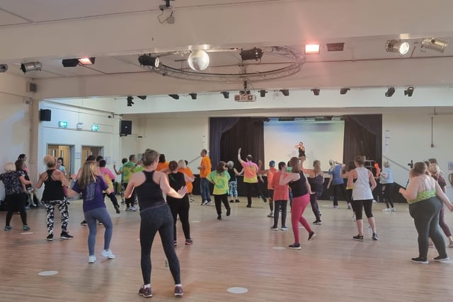 Zumba and BollyX dance fitness instructors joined forces for a two-hour Dance for Dinners fundraising event supporting The Trussell Trust's foodbanks in Worthing, Shoreham and Littlehampton at Christmas