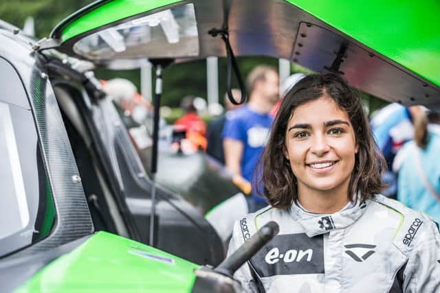 Three-time W Series champion Jamie Chadwick at the 2022 Festival of Speed. Ph. by Toby Adamson. (1)