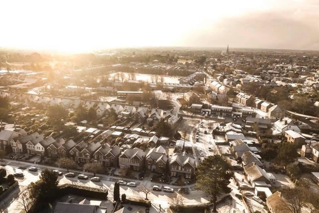 Gabriel Robson took this lovely picture looking across Chichester at sunrise