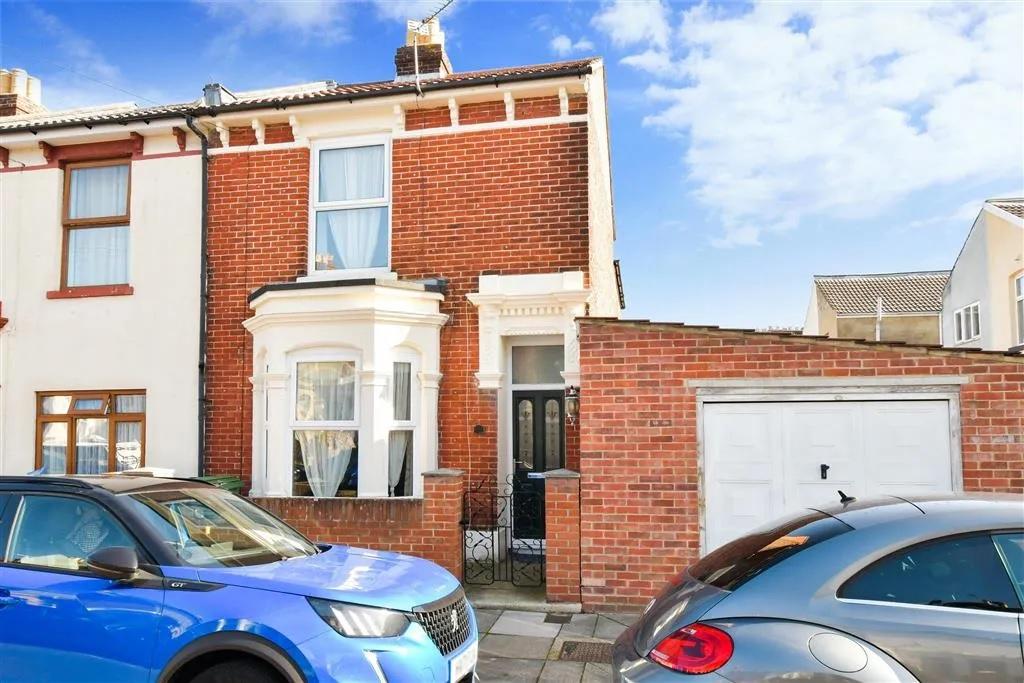 This three bed terrace house in Langford Road, Copnor, is available from £178,500 - but only if you are over 60. It is listed on Zoopla by Homewise Ltd.