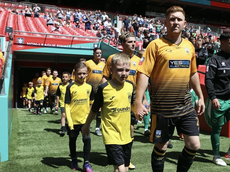 Littlehampton Town at Wembley for the 2022 FA Vase final