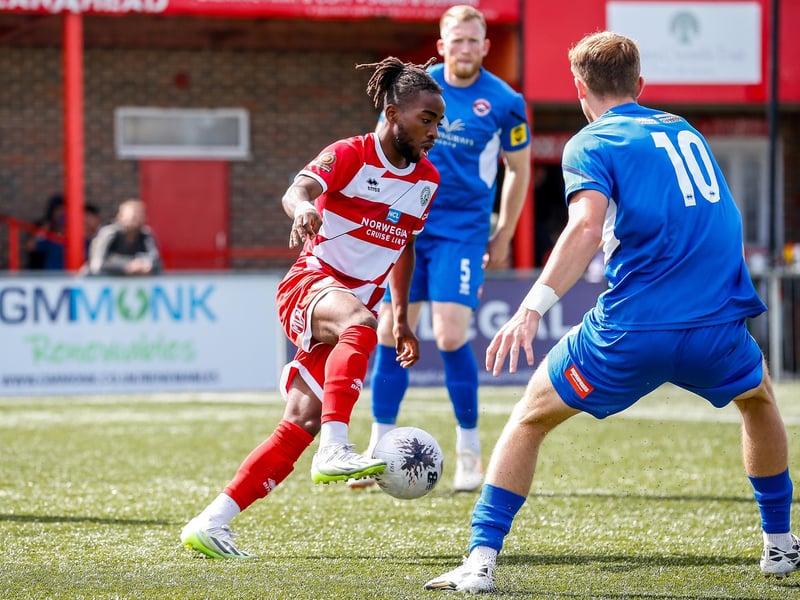 Action from Eastbourne Borough v Truro City in the National League South