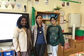 Fair Trade school Vidya Shilp Academy from India visited St Philip's Catholic Primary School in Arundel. Picture: St Philip's