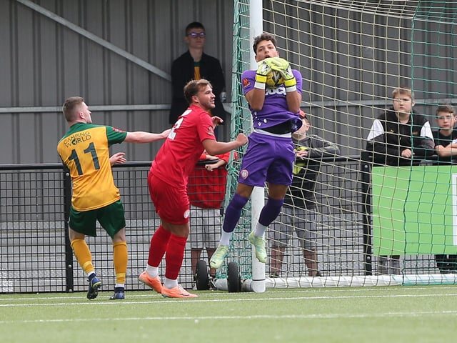 Action from Worthing FC's 3-0 friendly win at Horsham