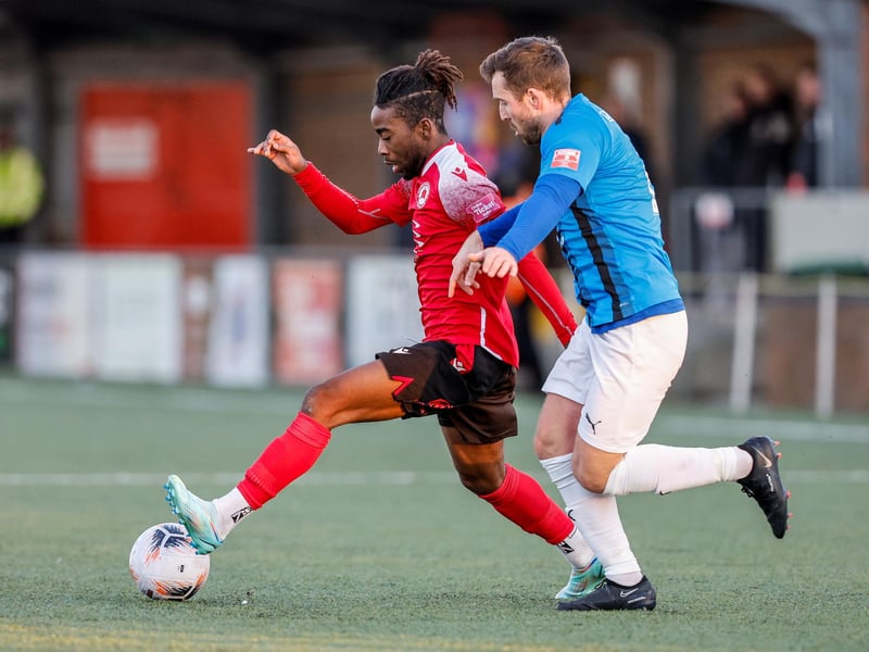 Action from Eastbourne Borough's 2-1 FA Trophy third round defeat at home to Bracknell Town
