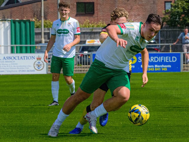 Action in the Rocks' pre-season win over Chichester City at Nyewood Lane