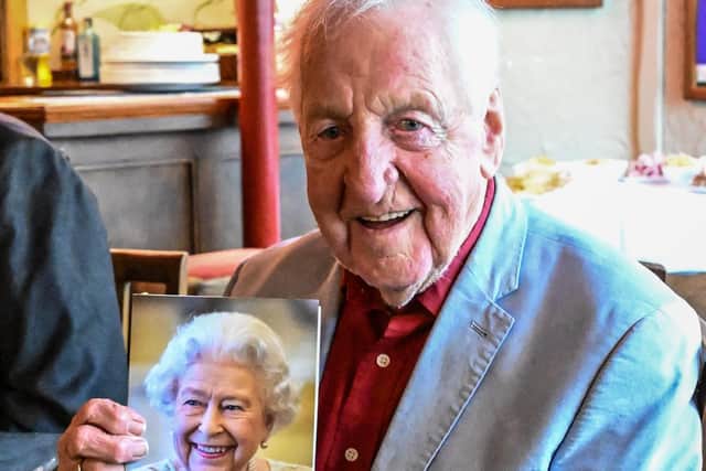 George Greaves on his 100th birthday