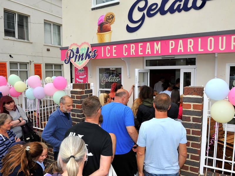 Pinks Parlour when it opened in Waterloo Square, Bognor Regis, in 2019. Pic Steve Robards SR1912661