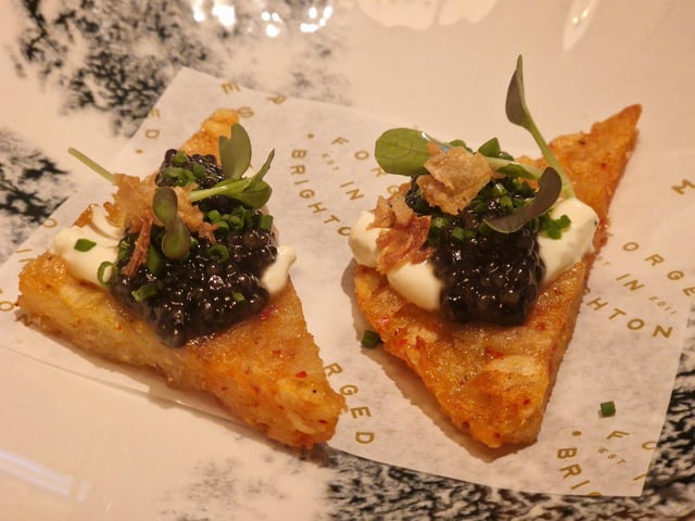 Potato and caviar