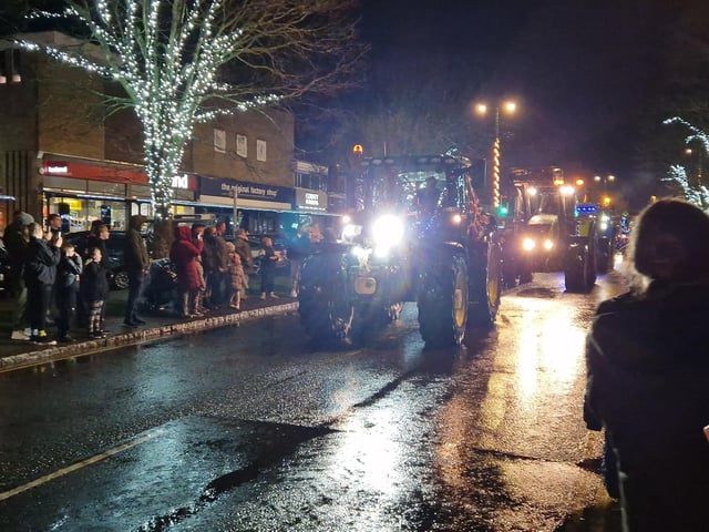 The Arundel Illuminated Tractor Run 2025 in Rustington, which it was visiting for the first time