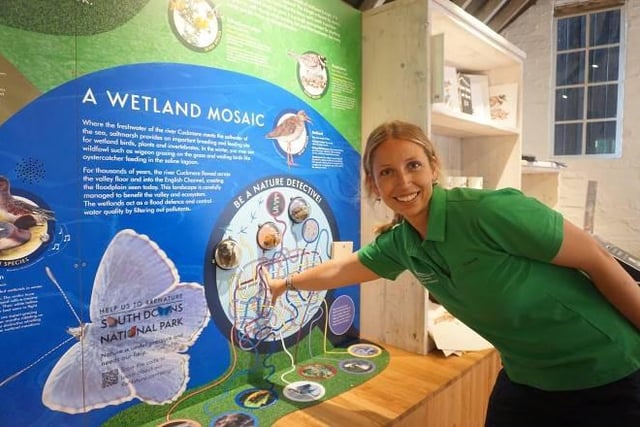 Olivia French, an engagement officer, at the new centre (photo from SDNPA)