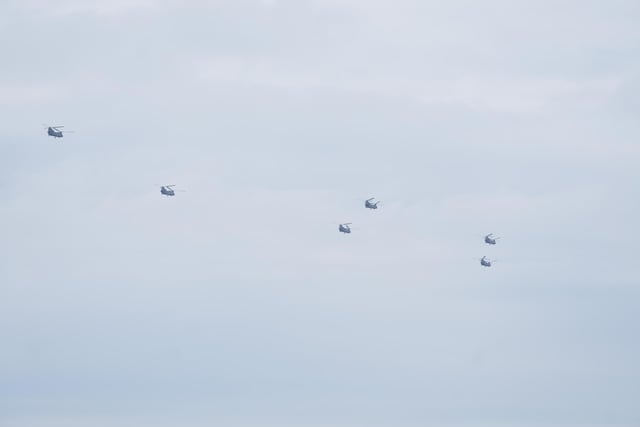 Military Chinooks spotted over Brighton