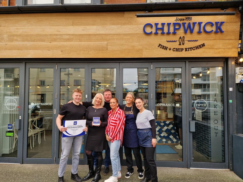 Worthing fish and chip restaurant Chipwick has won a Blue Ribbon accolade from the Good Food Network