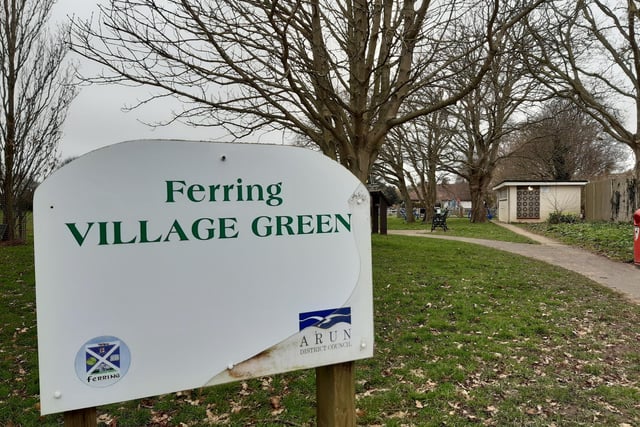 Start at Ferring Village Green, where there are public toilets
