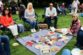 A parish picnic was held on Amberley's Millennium Green, with tea and cake, children games and a royal toast