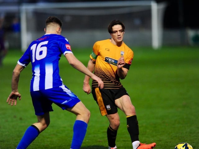 Two goals from Glenn Wilson gave East Grinstead Town a 2-1 win over Littlehampton Town on Saturday. Photographer Stephen Goodger was on hand to capture the action.