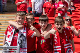Crawley Town fans flocked to Wembley in their thousands to roar the boys on to glory.
