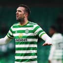 Shane Duffy of Celtic is seen during the Ladbrokes Scottish Premiership match against Hibernian at Celtic Park.