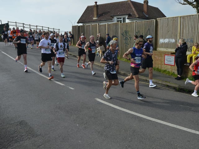 Action in the 2026 Hastings Half Marathon