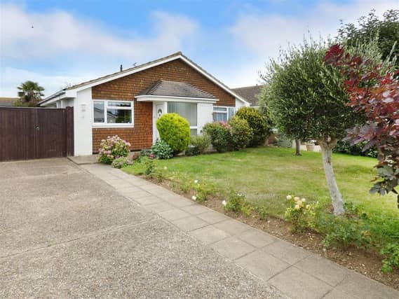 This superb two-bedroom, detached bungalow on the South Beaumont Park development is offered for sale with no onward chain through Glyn Jones, priced at £550,000.