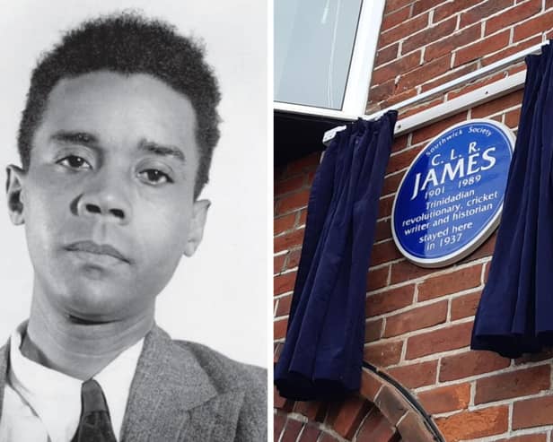 C.L.R. James and the blue plaque unveiled in Southwick in his honour