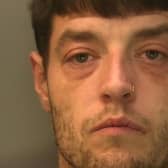 Joshua Byrne, 32, unemployed of Ingram Crescent East, Hove, was sentenced to five years in prison, which includes an extended licence period for a further three years. Picture courtesy of Sussex Police