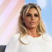 Reality TV star Katie Price.  (Photo by Tristan Fewings/Getty Images)