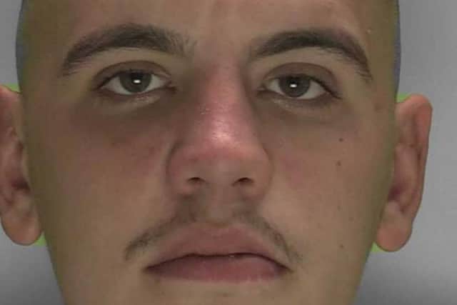 Callum Steer, 23, of Rosedale Close, Crawley, has been sentenced to eight years’ imprisonment for a seemingly unprovoked knife attack on another man in Crawley. Picture courtesy of Sussex Police