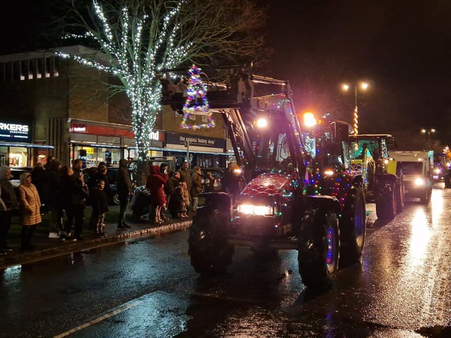 The Arundel Illuminated Tractor Run 2025 in Rustington, which it was visiting for the first time