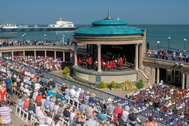 A traditional afternoon concert at the Bandstand