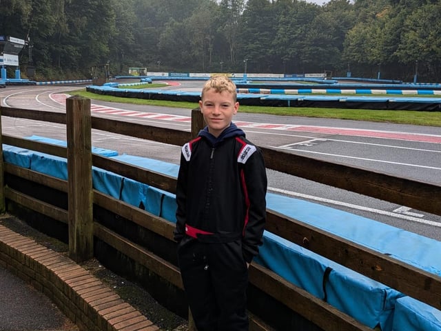 Ronnie Deacon, 11, a go-kart racer from Shoreham has taken the sport by storm in just one year