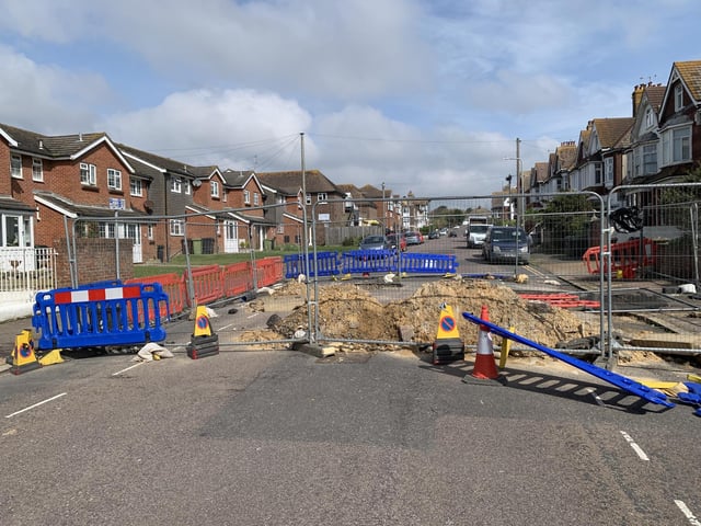 The sinkholes in Bolebrooke Road