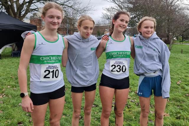 Chichester's U15 girls were just outside the medals at Bexhill
