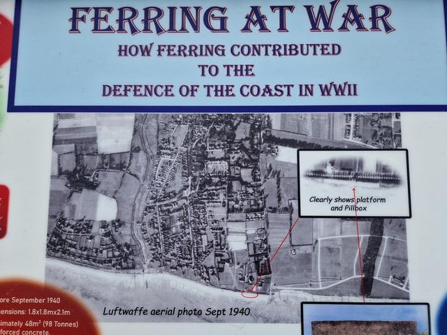The story behind a West Sussex pillbox which is one of the best preserved nationally from the Second World War is told on a new information board on Ferring seafront