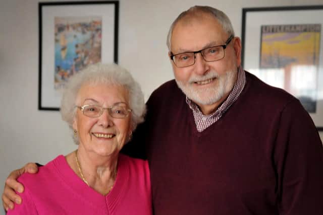Pam and Derek Everett want to express their gratitude to everyone that helped them after Derek suffered a medical emergency at home in Wick. Photo: Steve Robards SR2211163