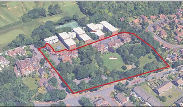 Aerial view of the Welkin Site.