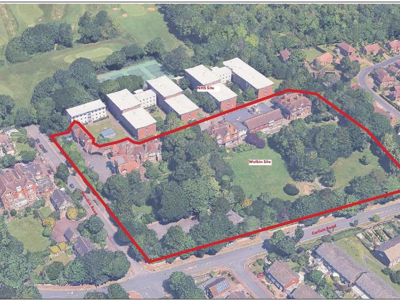 Aerial view of the Welkin Site.