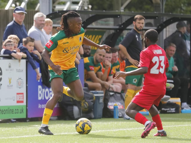 Action from Horsham's pre-season defeat to West Sussex neighbours Worthing