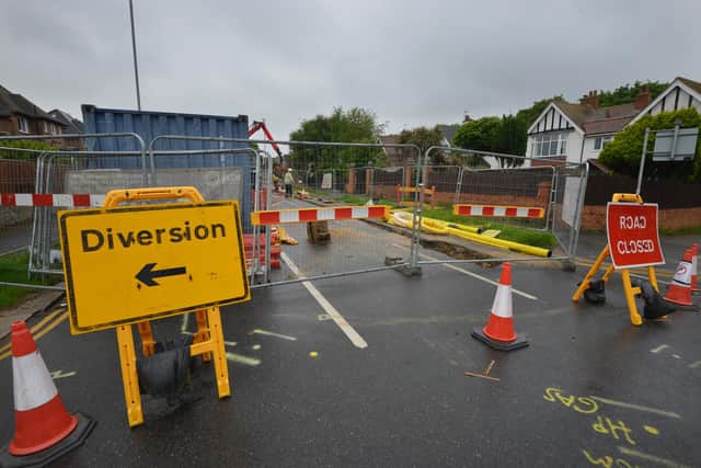 A road closure on a section of Cooden Drive in Bexhill was also in place for SGN works earlier this year. Photo: Sussex World