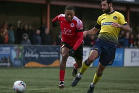 Action from Borough's win over Farnborough | Picture: Andy Pelling