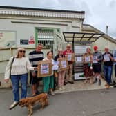 A protest was held outside Shoreham Railway Station on Thursday morning (Thursday, July 13), with at least 200 flyers handed out to members of the public before 9am. Photo: Sussex World