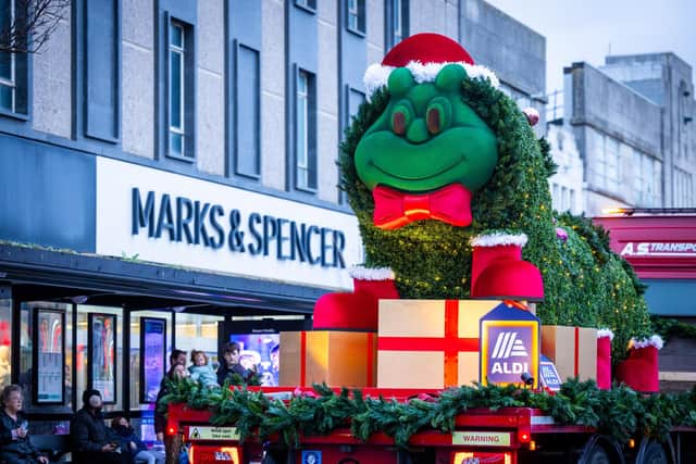 Cuthbert outside M&S in Brighton. Photo: