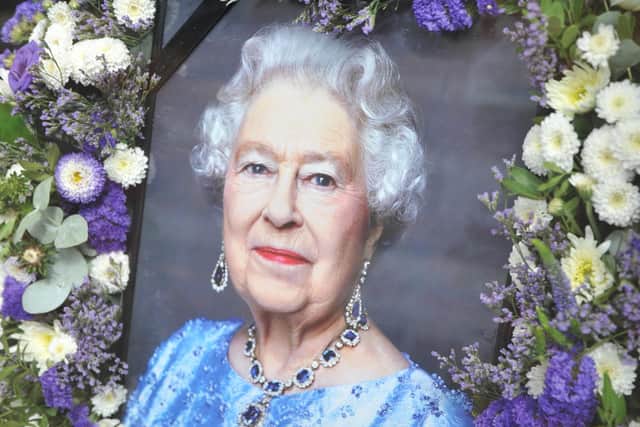The Queen is remembered at Burgess Hill Helppoint in Church Walk. Picture: Steve Robards, SR2209091