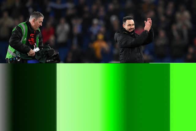 Wednesday (March 15) night’s victory over arch-rivals Crystal Palace was De Zerbi’s ninth win in his last 14 games in charge of Brighton.