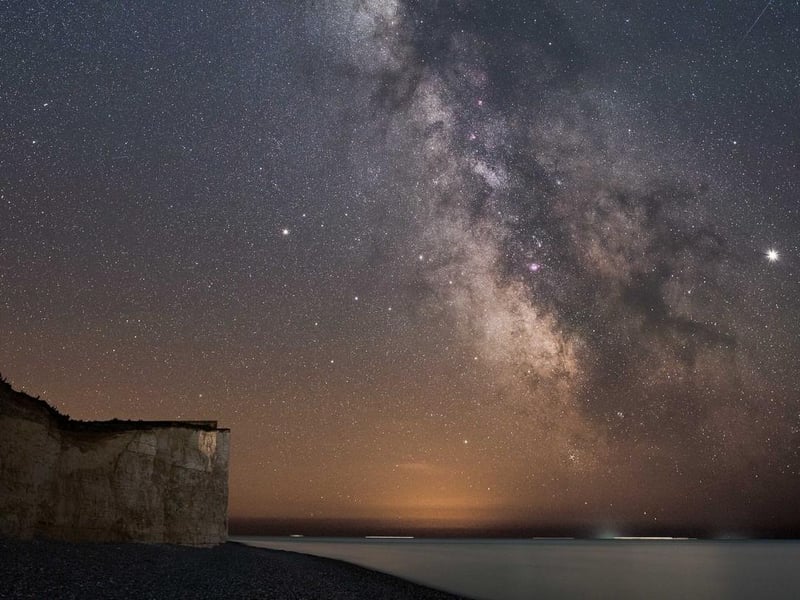 Dark Skies festival. Milky Way at Birling Gap by John Fox