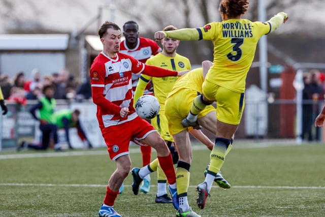 Action from Eastbourne Borough's vital win over Farnborough