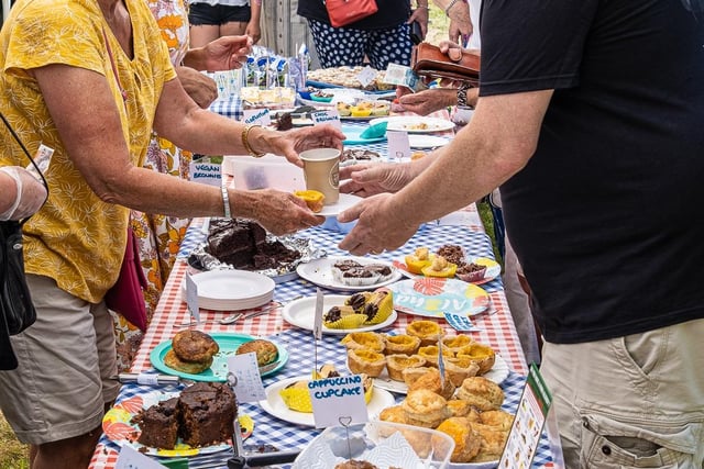 A stall selling hot drinks and baked treats. Photo: Tony Lord